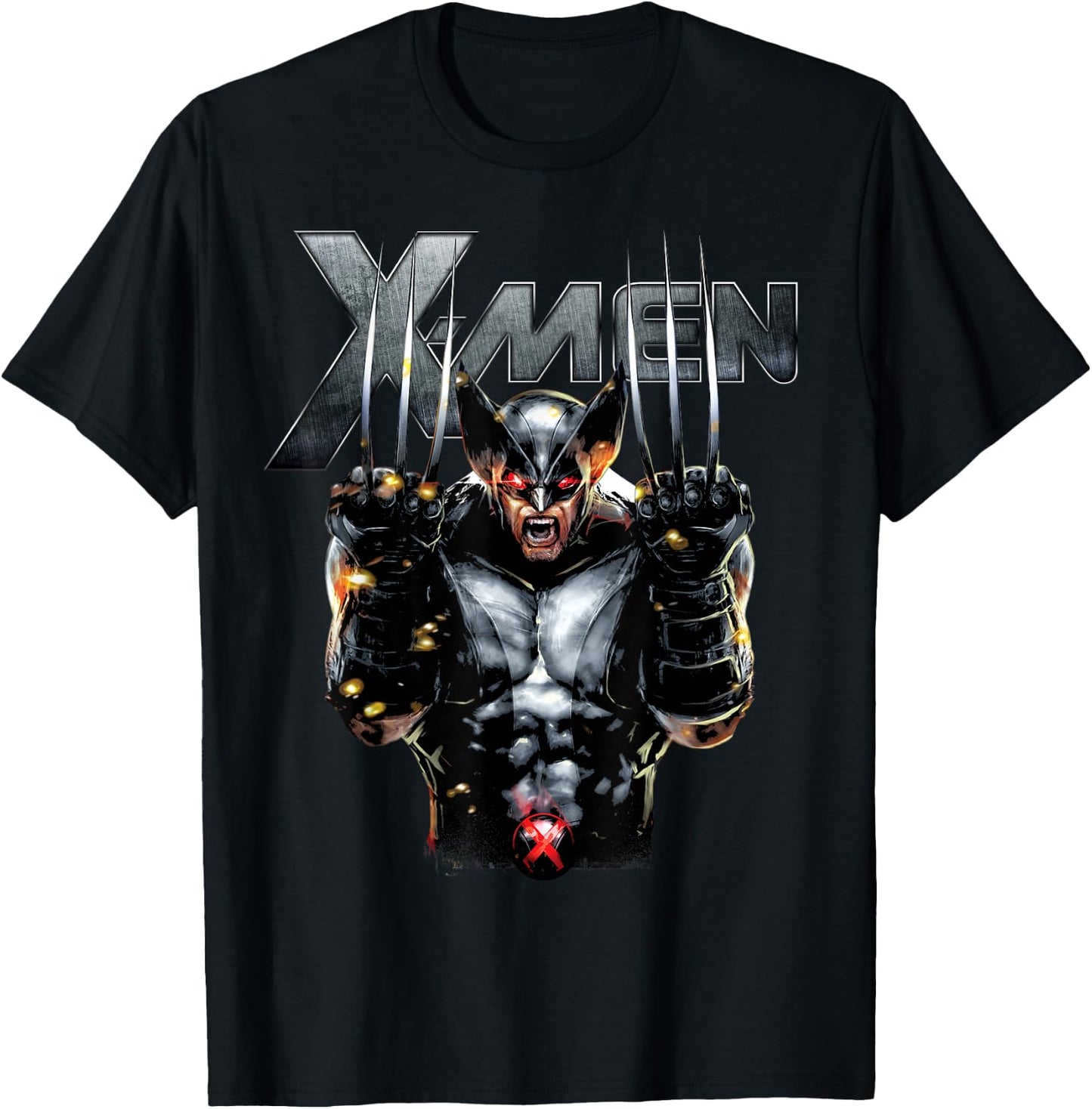 Marvel X-Men Wolverine Full Metal Razor Edge Graphic T-Shirt - T-Shirt | Black