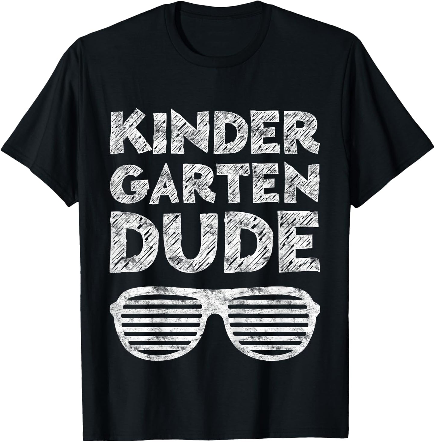 Kindergarten Dude Shirt Boy Girl Back To School Graduation T-Shirt - T-Shirt | Black