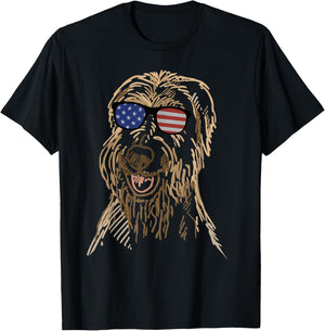 Soft Coated Wheaten Terrier in glasses T Shirt T-Shirt - T-Shirt | Black