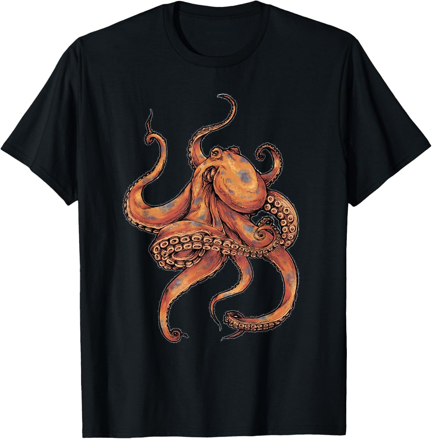 Octopus T Shirt women boys girls kids T-Shirt - T-Shirt | Black