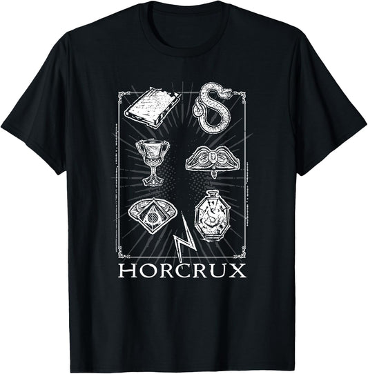 Harry Potter Horcrux Symbols T-Shirt - T-Shirt | Black