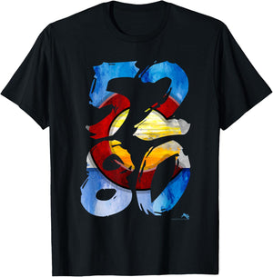 5280 Mile High Colorado T-Shirt - T-Shirt | Black