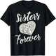 Disney Frozen Elsa Anna Sisters Forever Heart T-Shirt - T-Shirt | Black