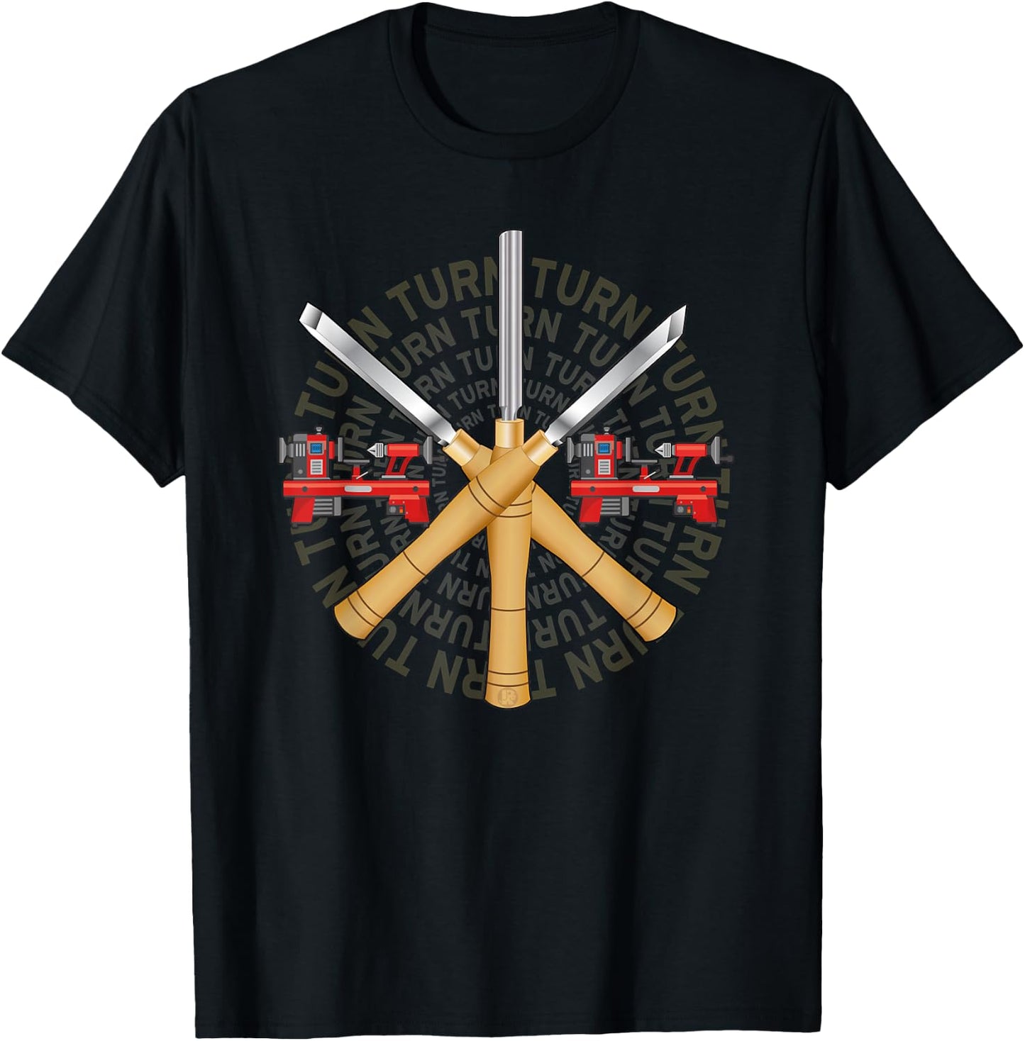 Ultimate Woodturner's with Lathe Chisel Gouge Skew T-Shirt - T-Shirt | Black