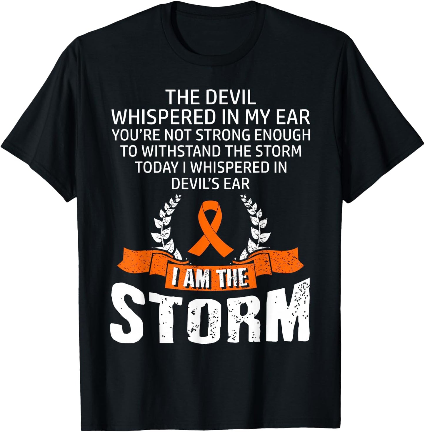 Leukemia Awareness Storm T-Shirt - T-Shirt | Black