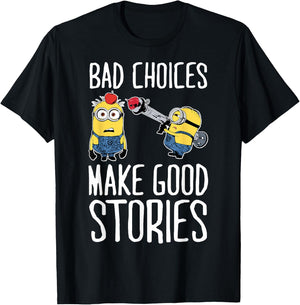 Despicable Me Minions Humor Good Stories Graphic T-Shirt - T-Shirt | Black