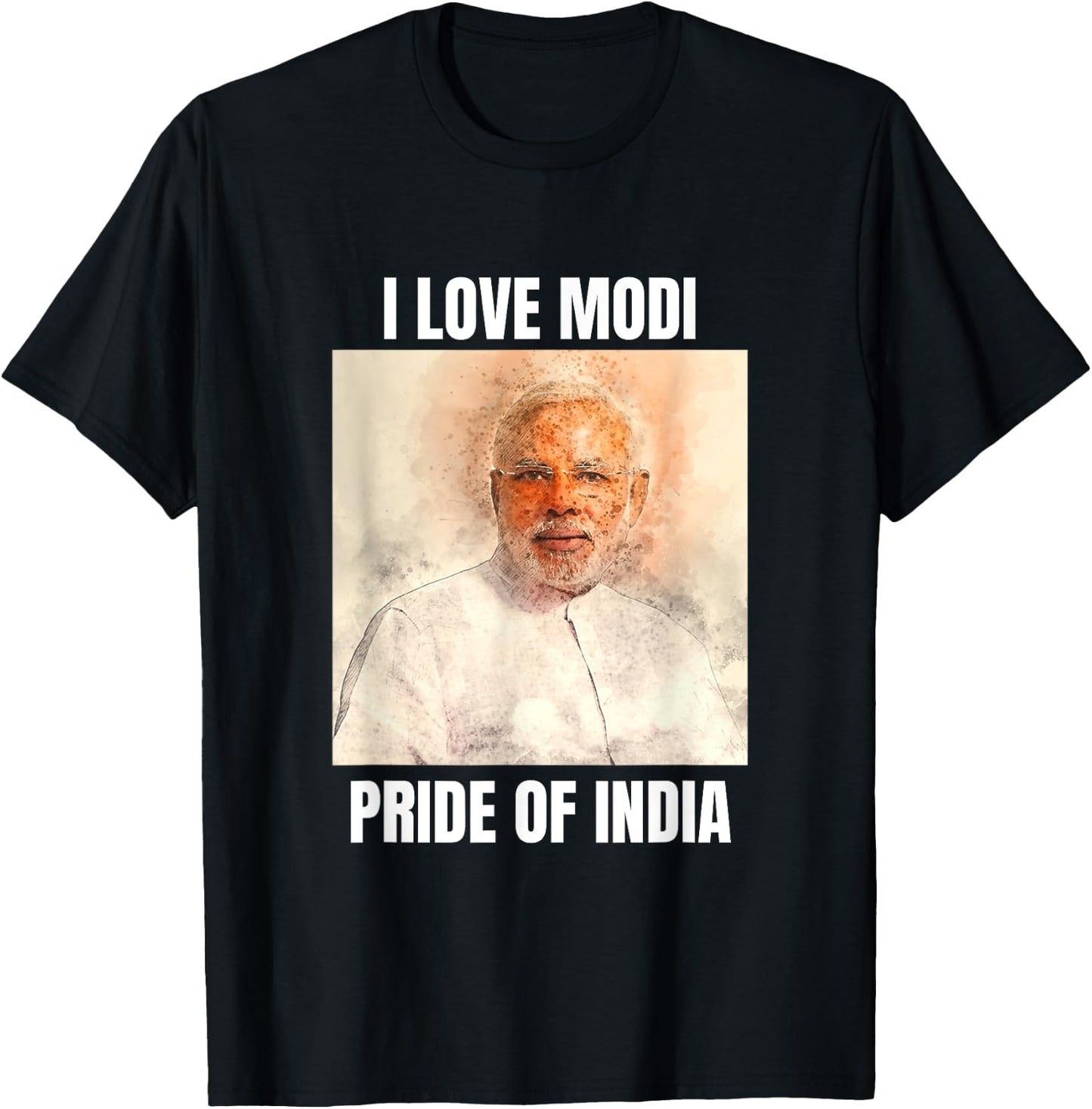 Narendra Modi - Pride of India - I Love Modi T-Shirt - T-Shirt | Black