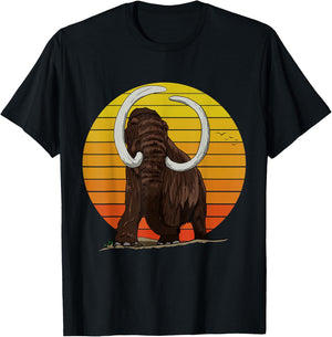Woolly Elephant with big Ice Age Sun Gift for Mammoths T-Shirt - T-Shirt | Black