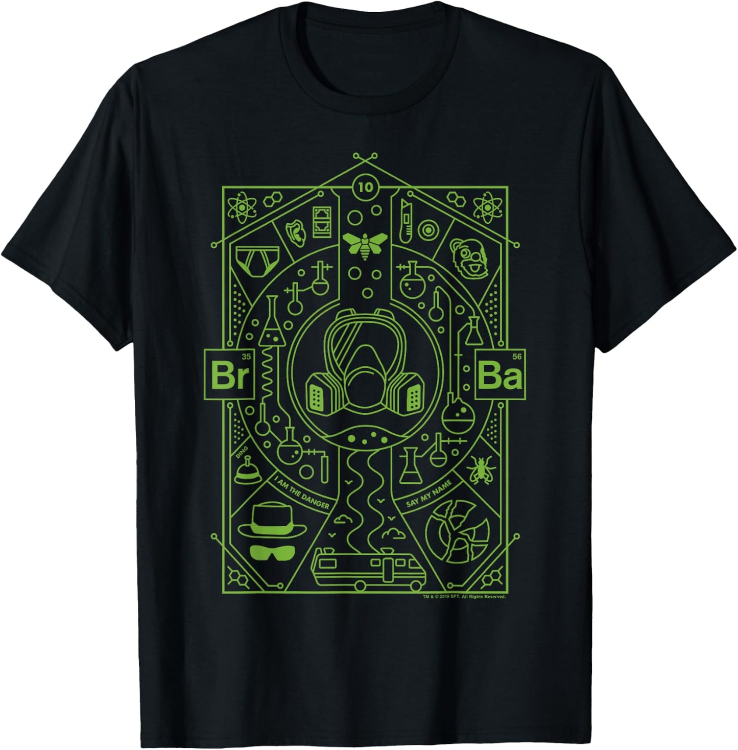 Breaking Bad 10th Anniversary I Am The Danger Collage Poster Short Sleeve T-Shirt - T-Shirt | Black
