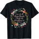 Philippians 4:13 Scripture , Floral shirt T-Shirt - T-Shirt | Black