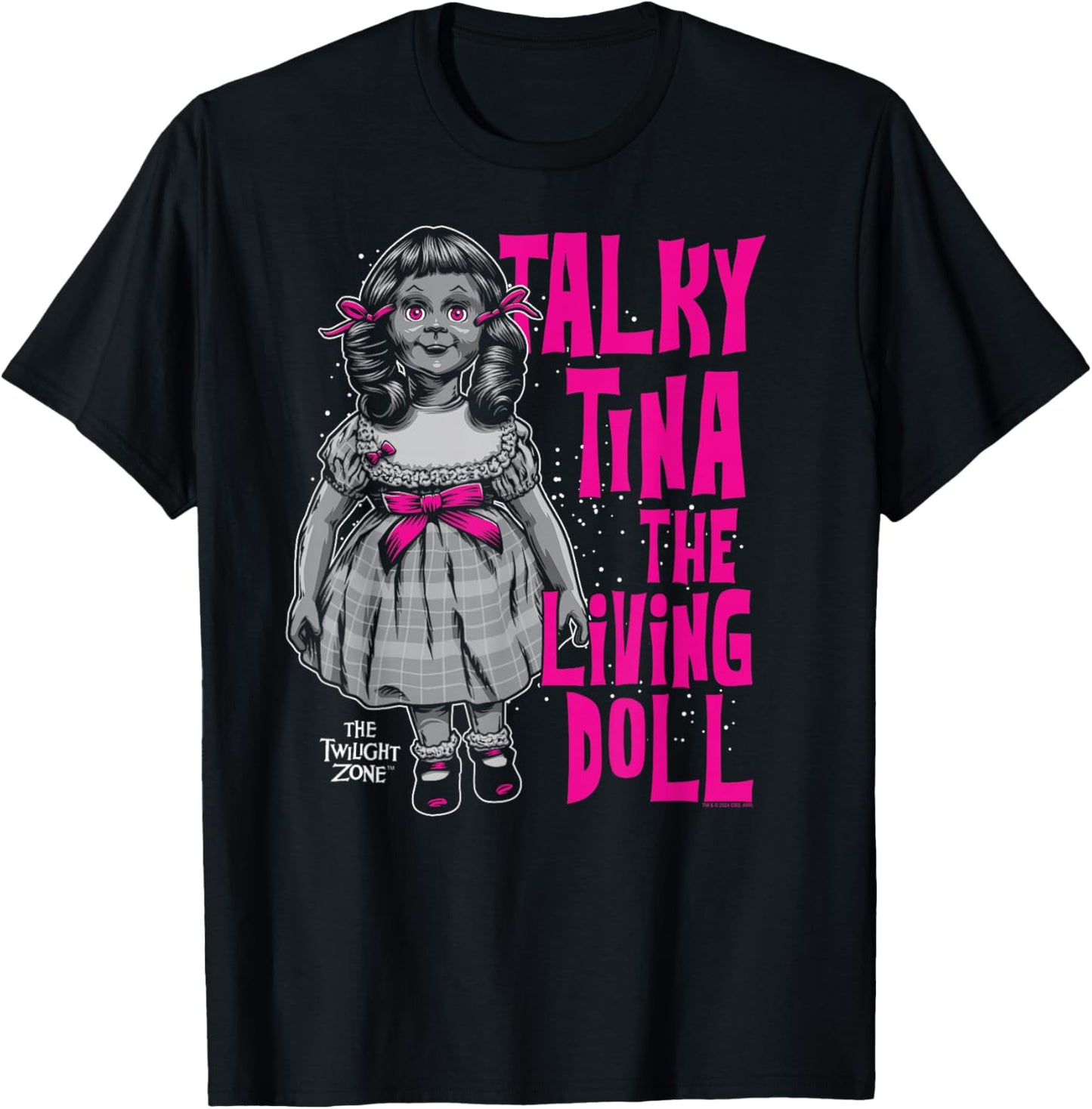 The Twilight Zone Talky Tina Living Doll Retro TV Show T-Shirt - T-Shirt | Black