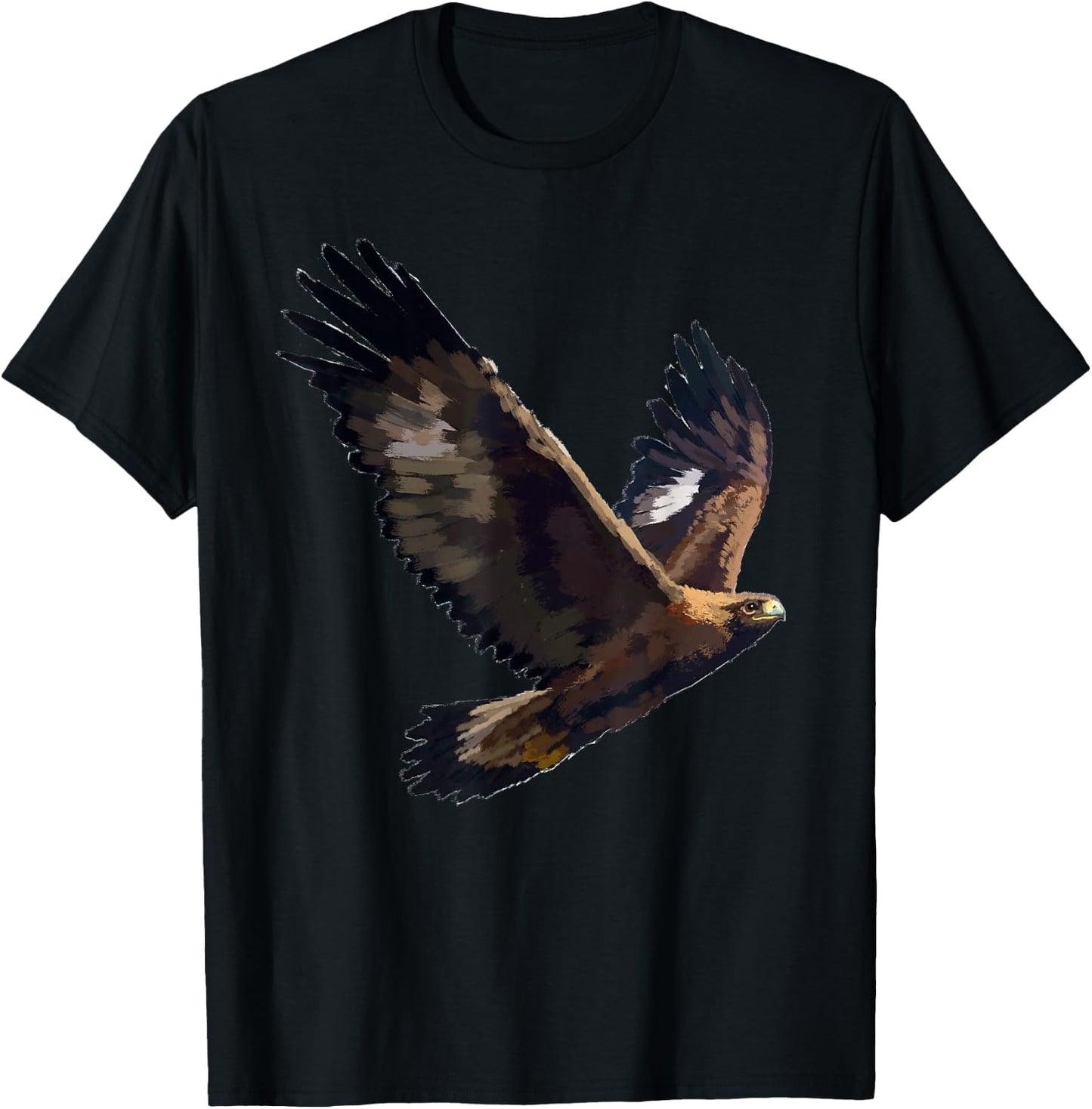 Golden Eagle Bird T Shirt T-Shirt - T-Shirt | Black