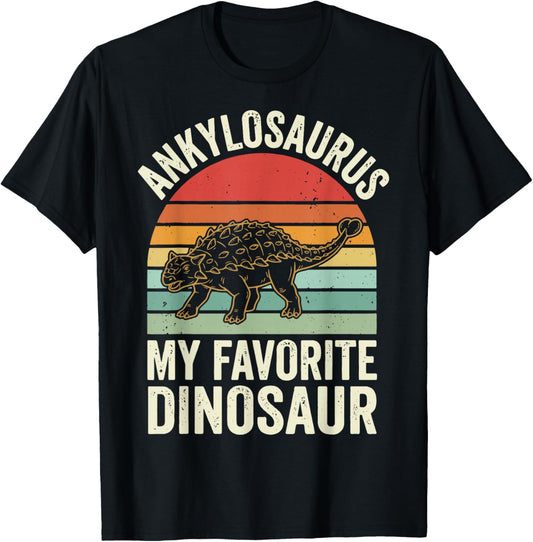 Ankylosaurus My Favorite Dinosaur T-Shirt - T-Shirt | Black