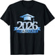 Class Of 2026 Graduate I Senior Year Item White Blue T-Shirt - T-Shirt | Black