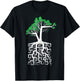 Square Root Pun with a Tree and Math T-Shirt - T-Shirt | Black