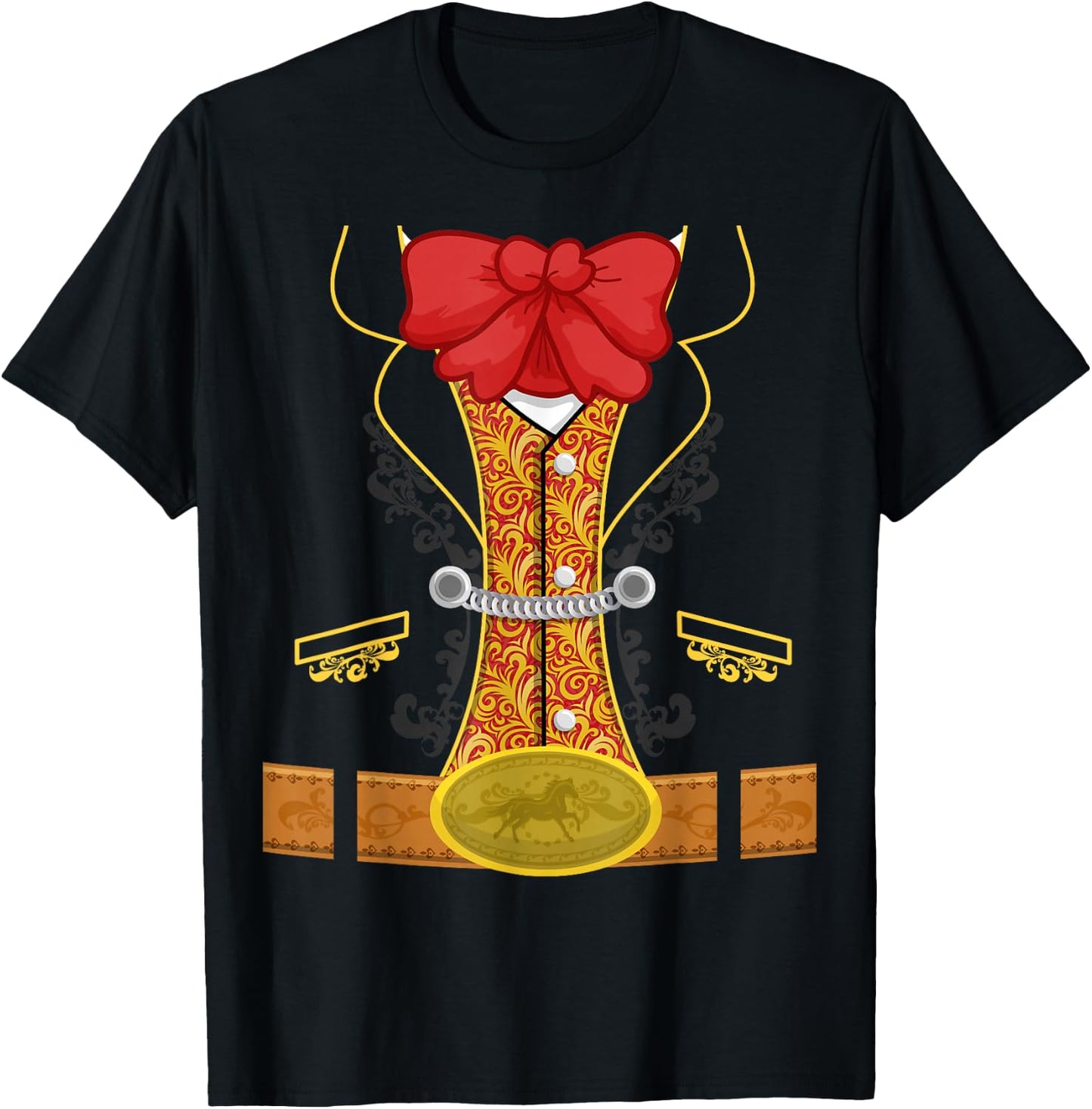 Bull Fighter Costume Men Women Children Matador T-Shirt - T-Shirt | Black