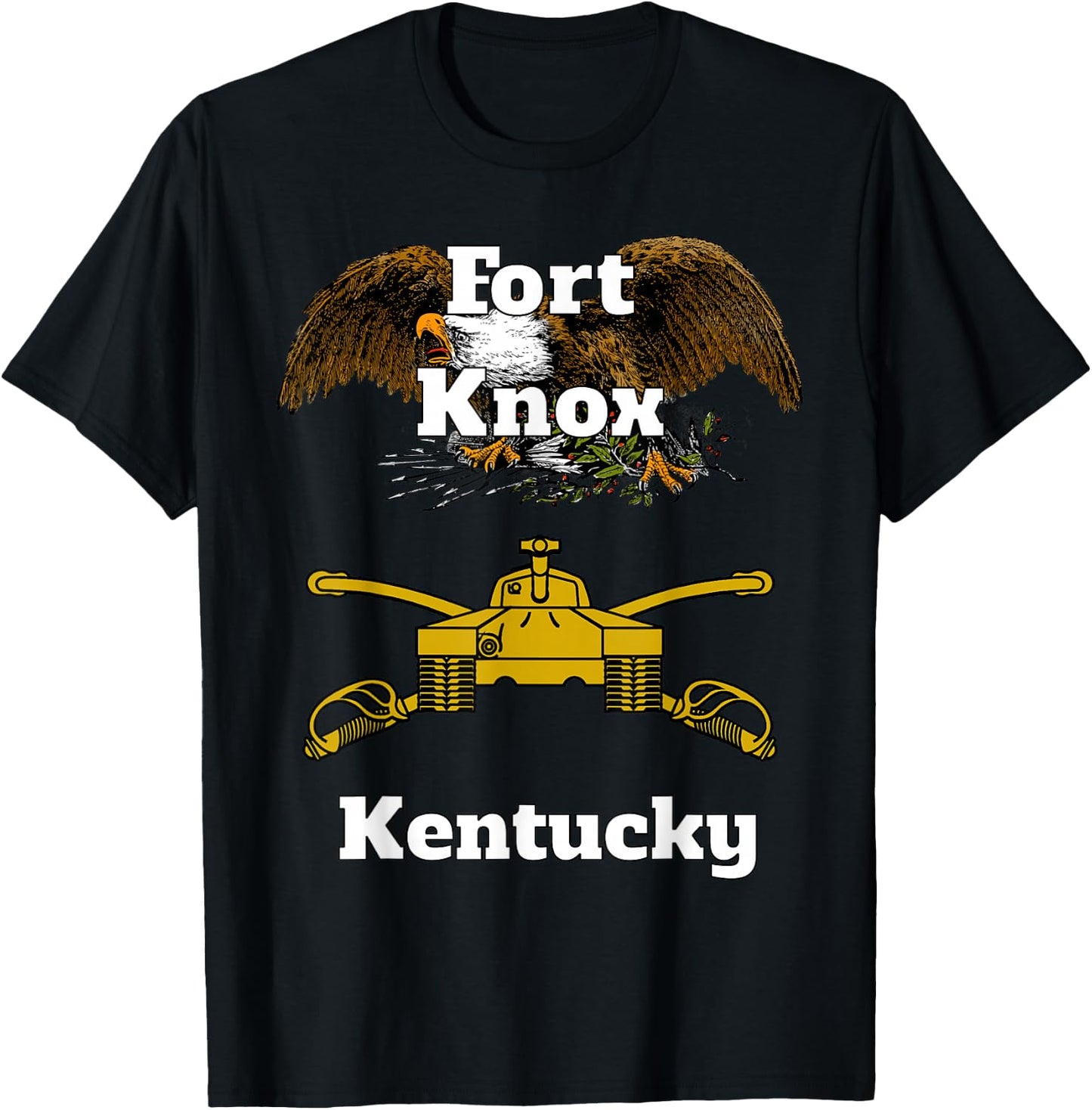 Fort Knox Armor Branch Military Design design T-Shirt - T-Shirt | Black