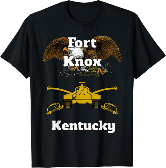 Fort Knox Armor Branch Military Design design T-Shirt - T-Shirt | Black