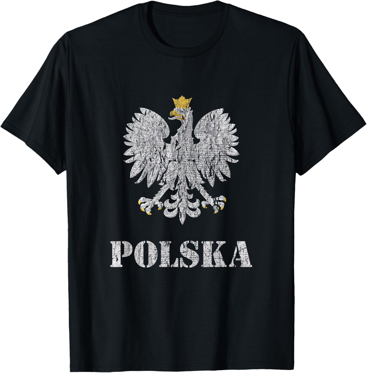 Poland Vintage Polish Eagle Shirt T-Shirt - T-Shirt | Black