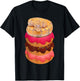 Ball Python Snake Reptile on Doughnuts Donuts Herpetologists T-Shirt - T-Shirt | Black
