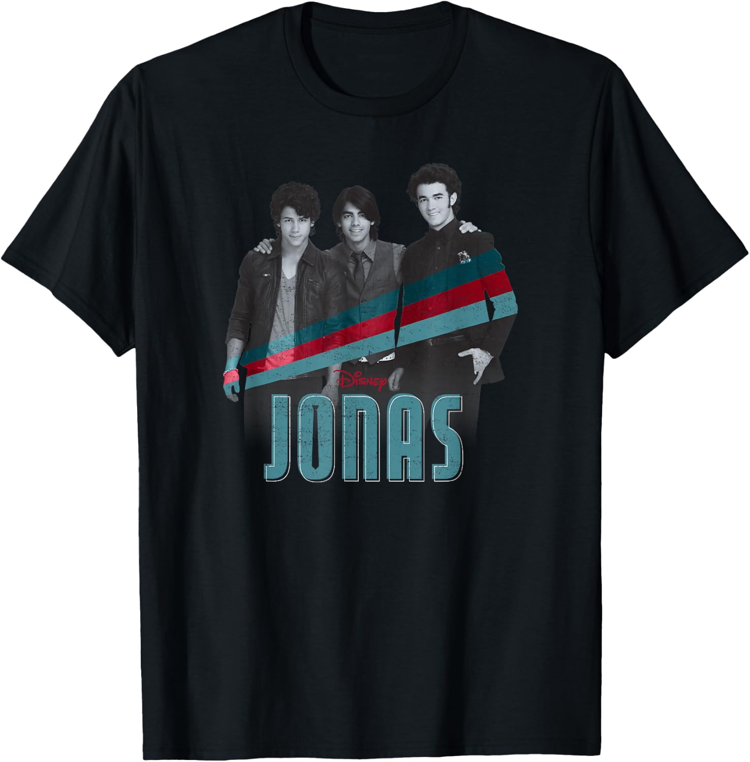 Disney Channel JONAS Nick Joe and Kevin T-Shirt - T-Shirt | Black