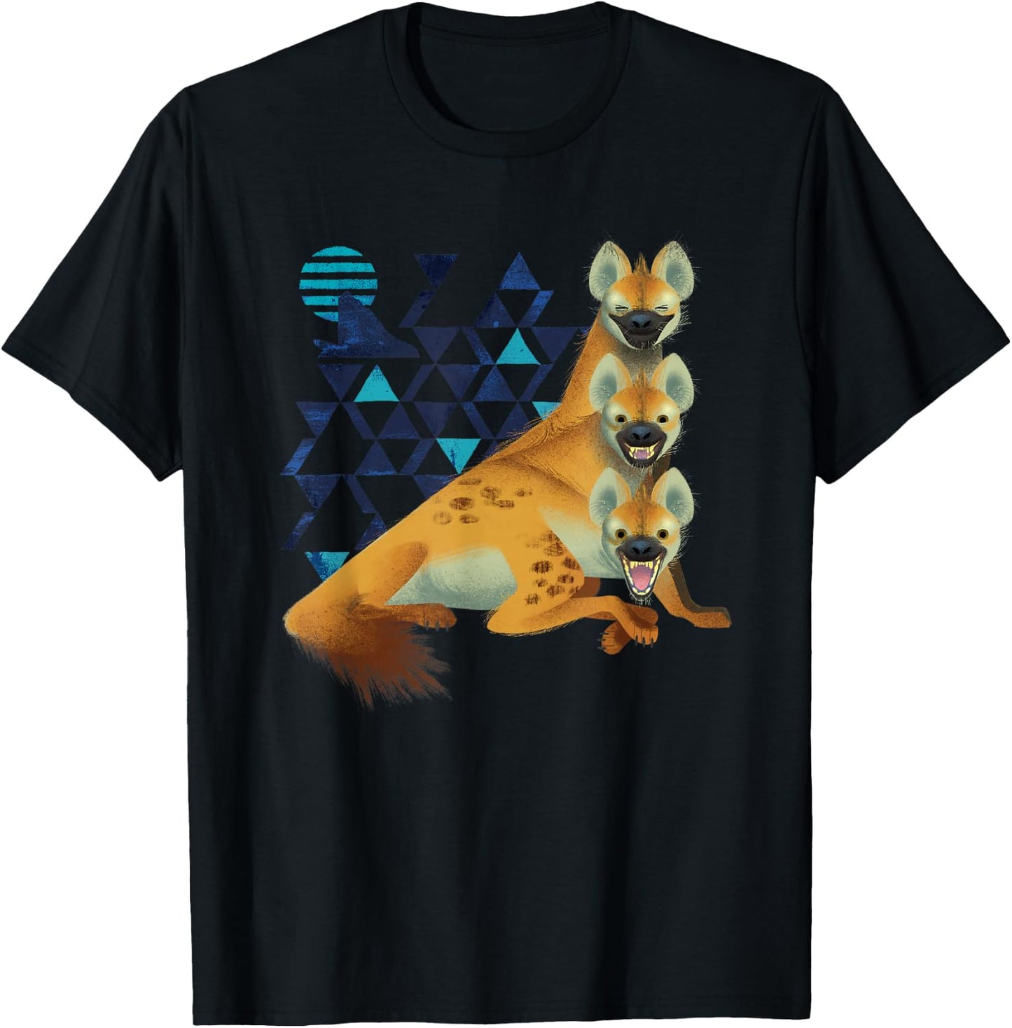 Disney The Lion King Hyenas Geometric Live Action T-Shirt - T-Shirt | Black