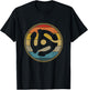 Retro Vinyl 45 RPM Record Insert Sunset T-Shirt - T-Shirt | Black