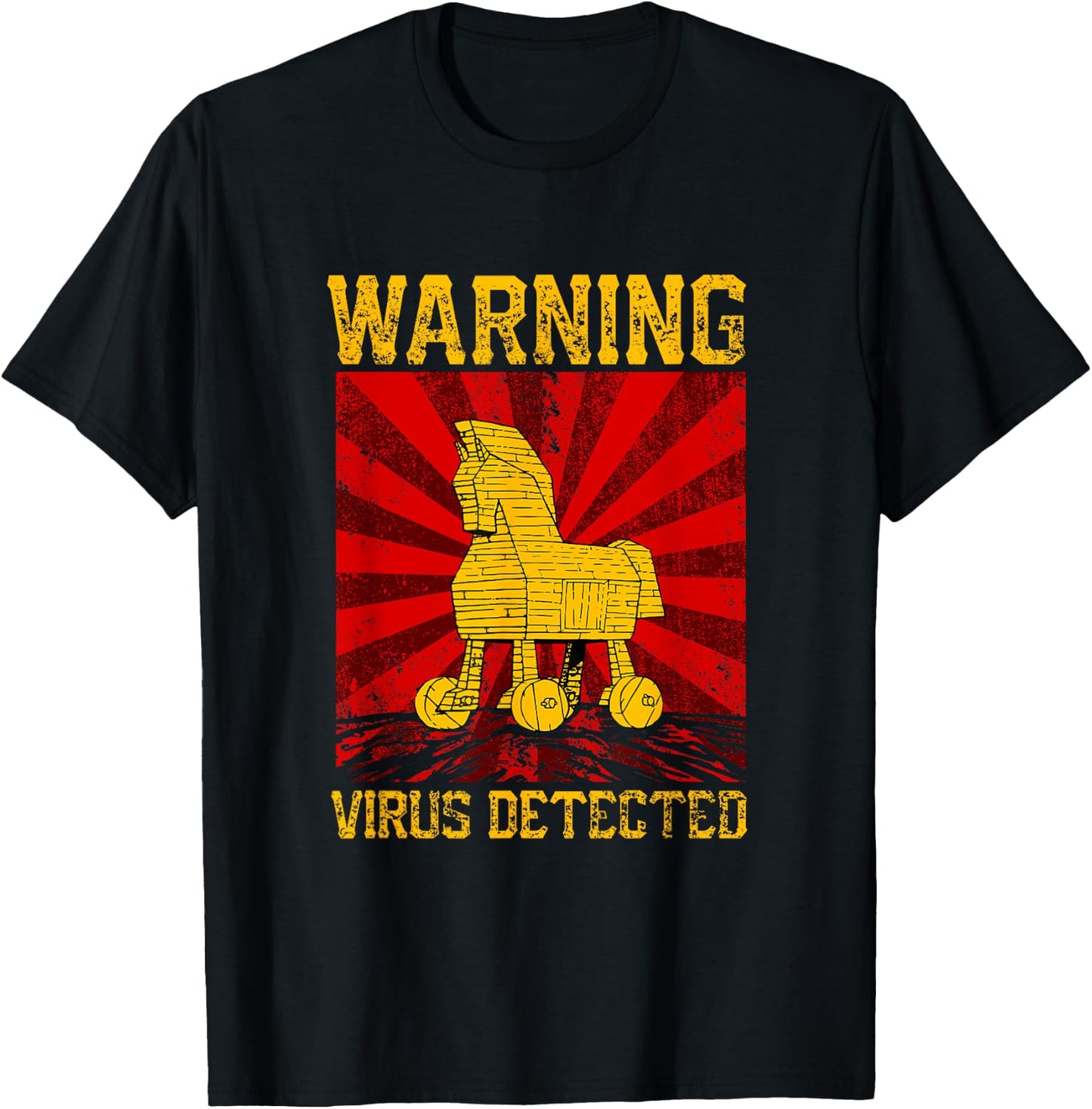 Trojan Horse Hacker T-Shirt - T-Shirt | Black
