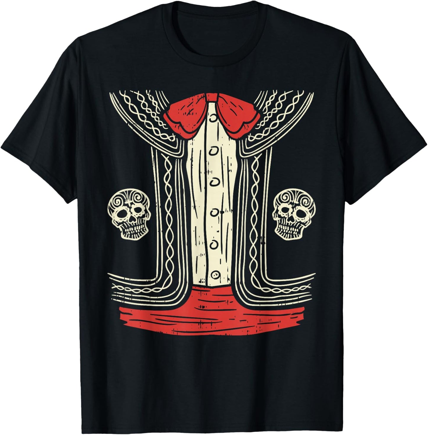 Mexican Mariachi Halloween Costume Mexico Suit Fiesta Boys T-Shirt - T-Shirt | Black