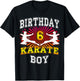 6th Birthday Child - Karate 6 Year Old Child T-Shirt - T-Shirt | Black