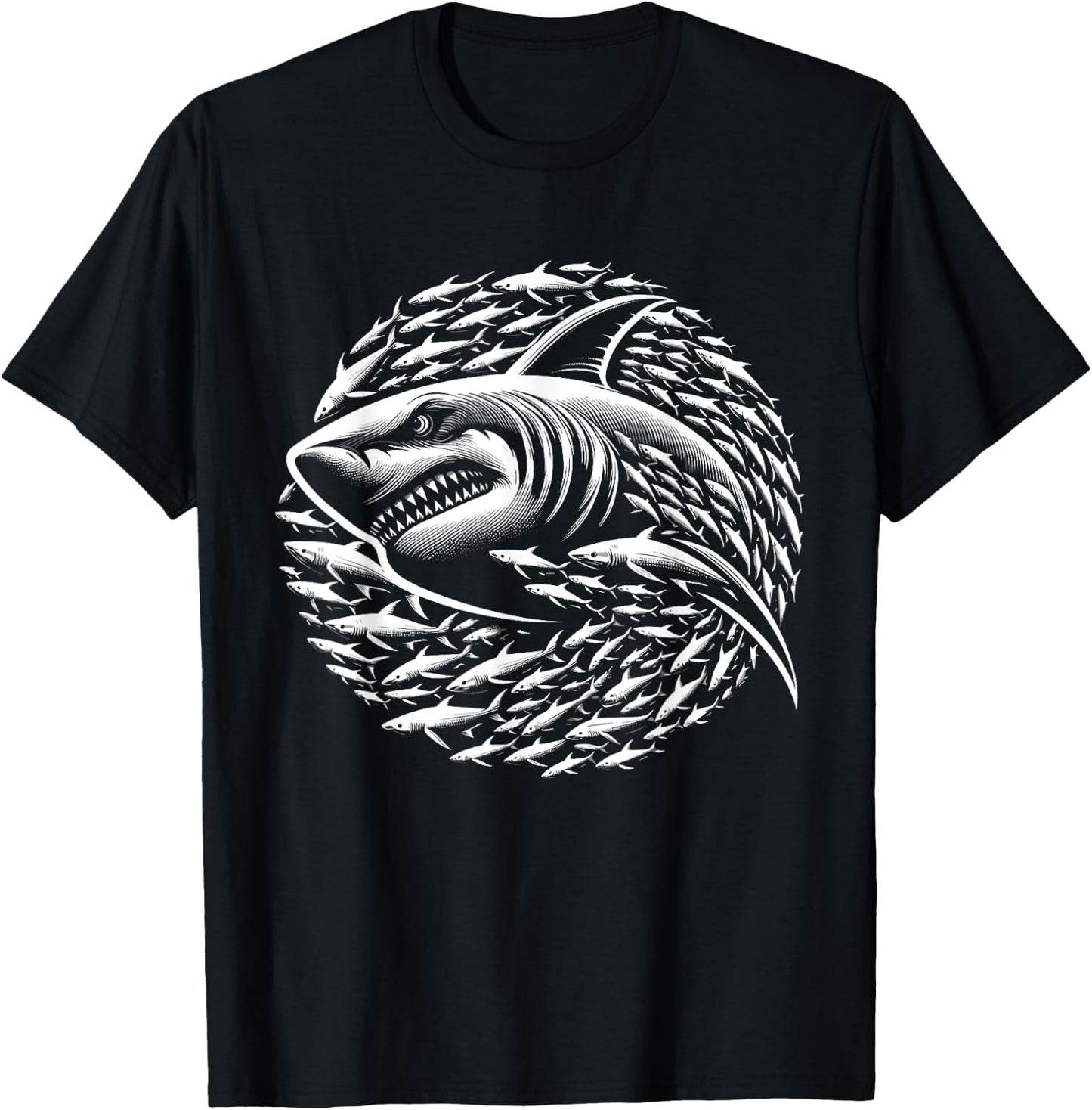 Shark Marine Biology Animal Science Shark Lover Graphic T-Shirt - T-Shirt | Black