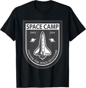 Space Camp - Premium Vintage Retro Space Shirts T-Shirt - T-Shirt | Black