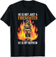 Firefighting My Nephew Is A Firefighter Firefighter Apparel T-Shirt - T-Shirt | Black