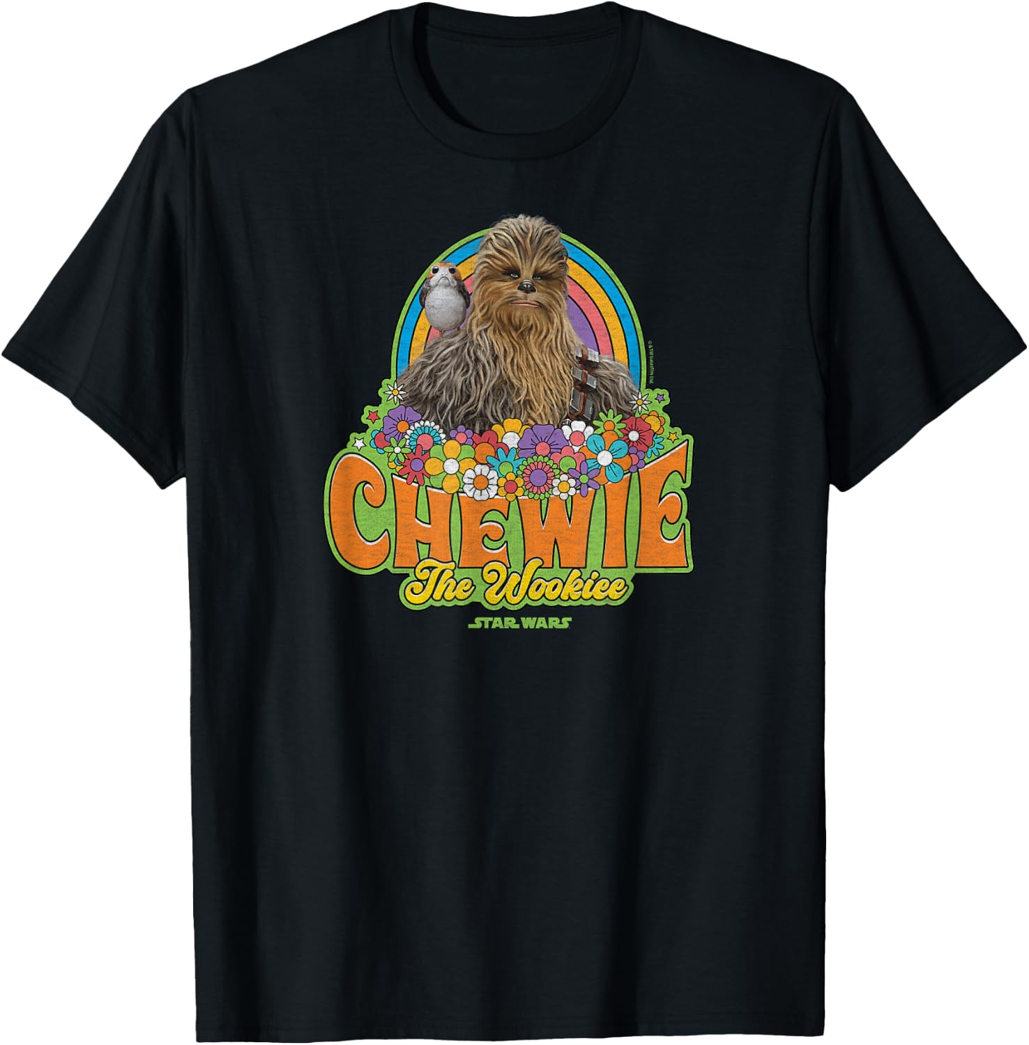 Star Wars - Retro Chewbacca T-Shirt - T-Shirt | Black