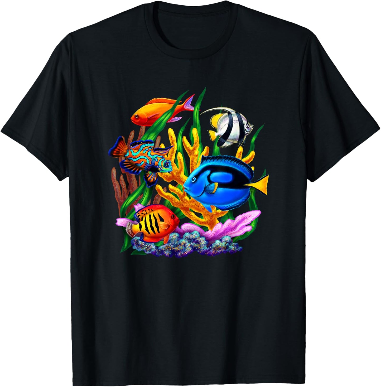 Tropical Fish T-Shirt - T-Shirt | Black
