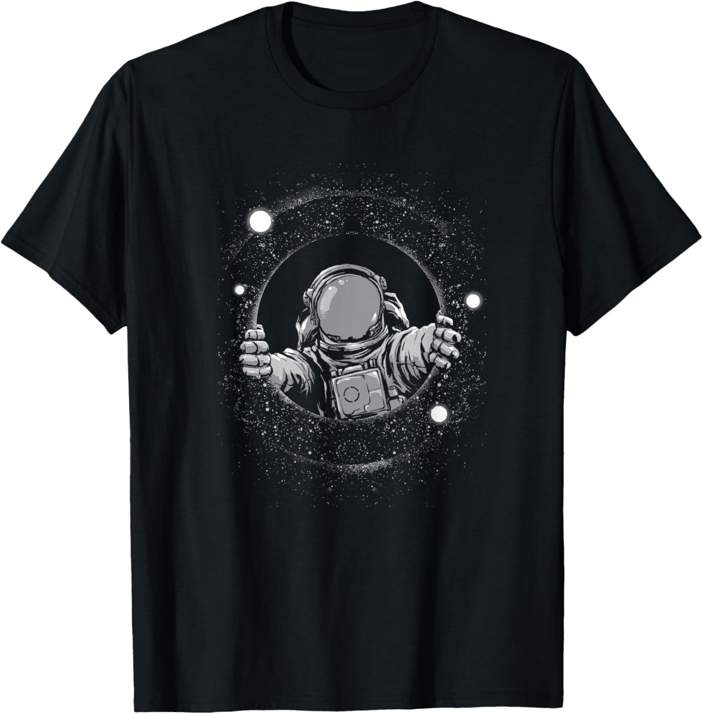Threadless Digital Carbine Black Hole Graphic T-Shirt - T-Shirt | Black