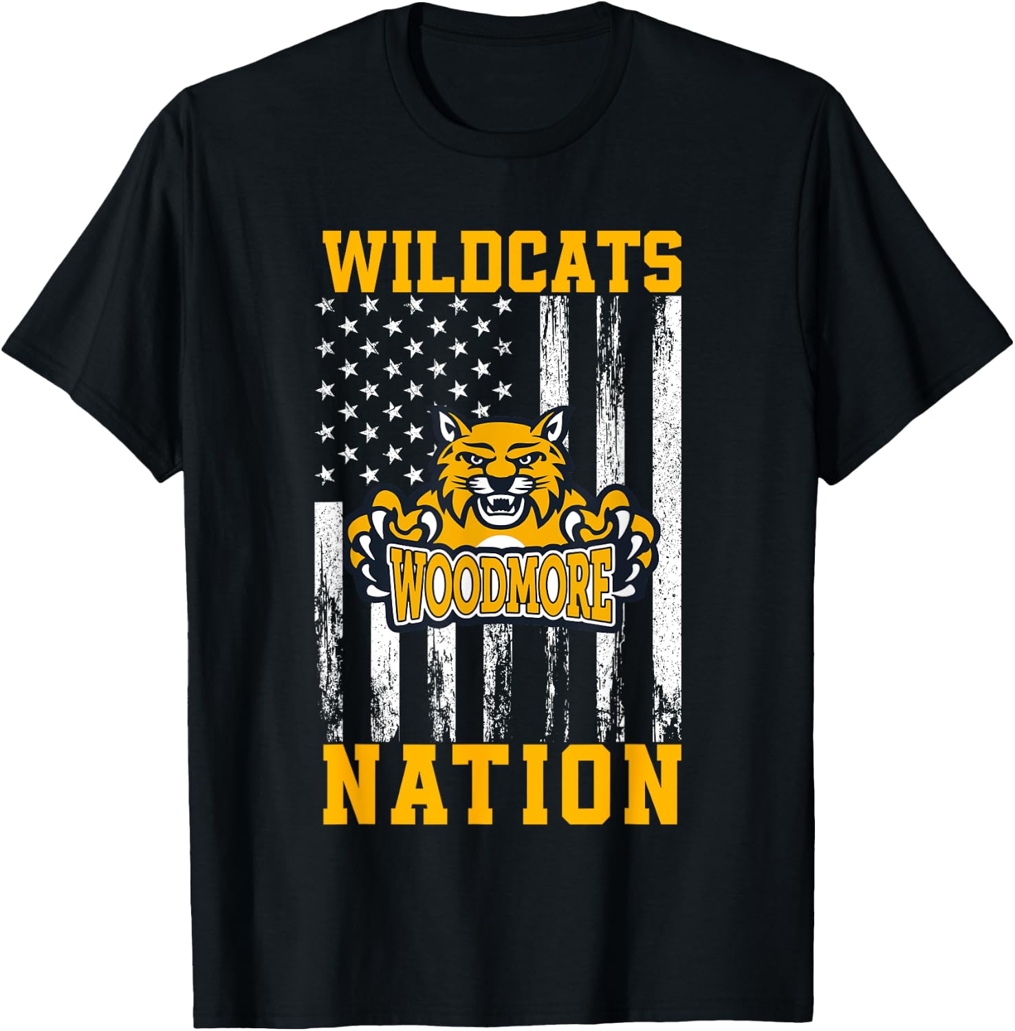 Woodmore Wildcats Logo Nation HS T-Shirt - T-Shirt | Black