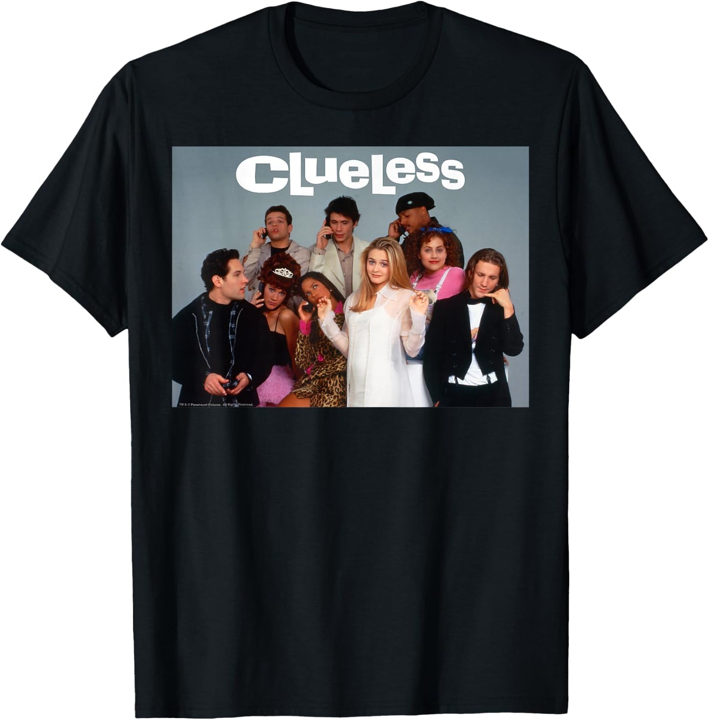 Clueless Cher and The Cast Group Shot Graphic T-Shirt - T-Shirt | Black