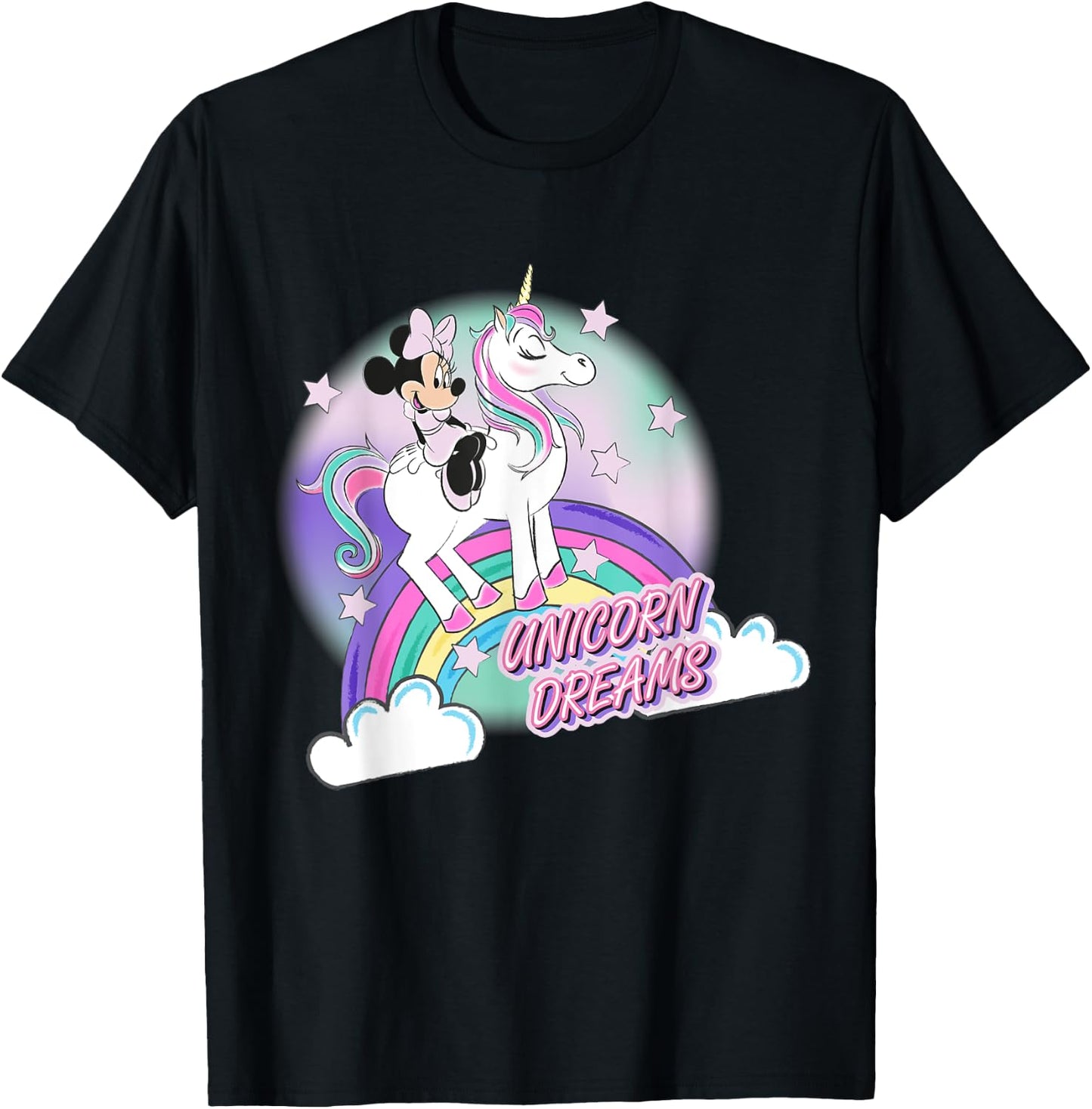 Disney - Minnie Mouse Unicorn Dreams T-Shirt - T-Shirt | Black
