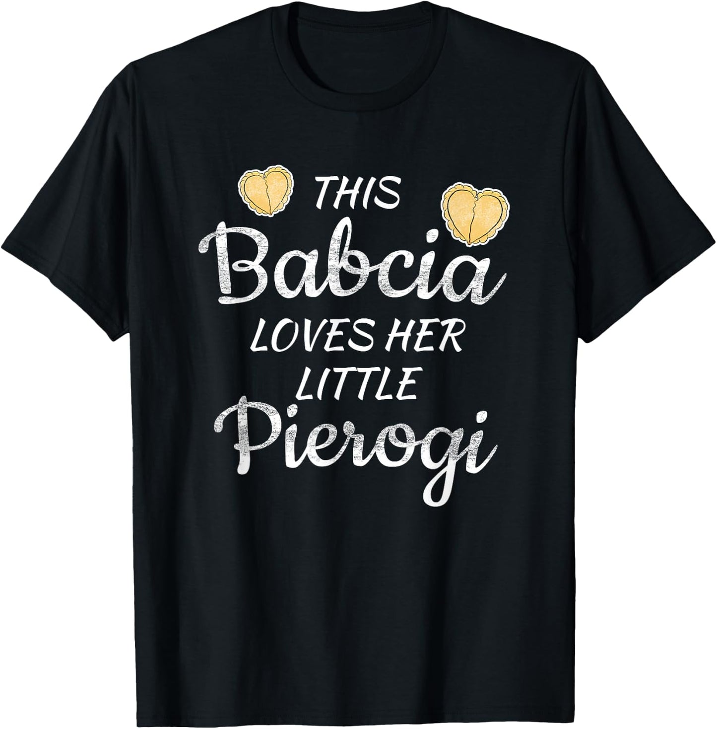 Polish Babcia Grandma loves little Pierogi T-Shirt - T-Shirt | Black