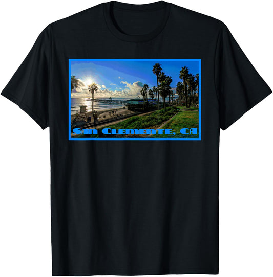 San Clemente California Beach Shirt T-Shirt - T-Shirt | Black