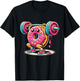 Funny Donut Bodybuilding Weightlifting Food Gym Donut T-Shirt - T-Shirt | Black