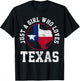 Just A Girl Who Loves Texas Vintage T-Shirt - T-Shirt | Black