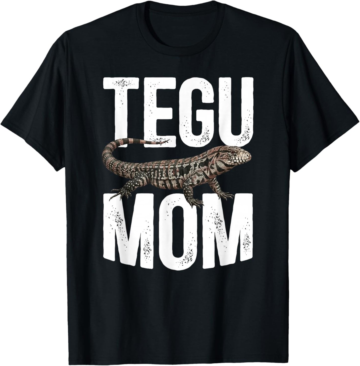 Tegu Mom Tegu Owner Tegu Lover Tegu Lizard T-Shirt - T-Shirt | Black
