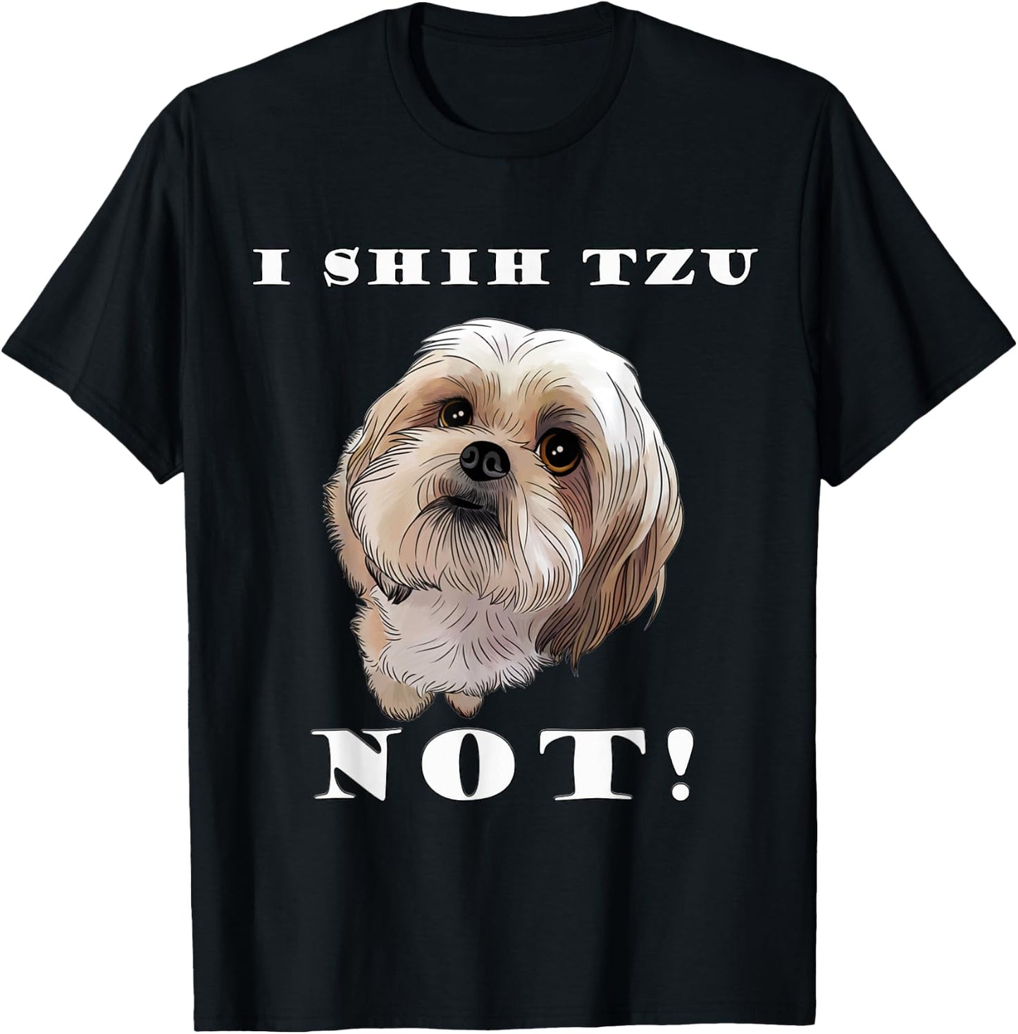 I Love My SHIH TZU Cute Shih Tzu Puppy Dog Lover Women Girls Kids T-Shirt - T-Shirt | Black