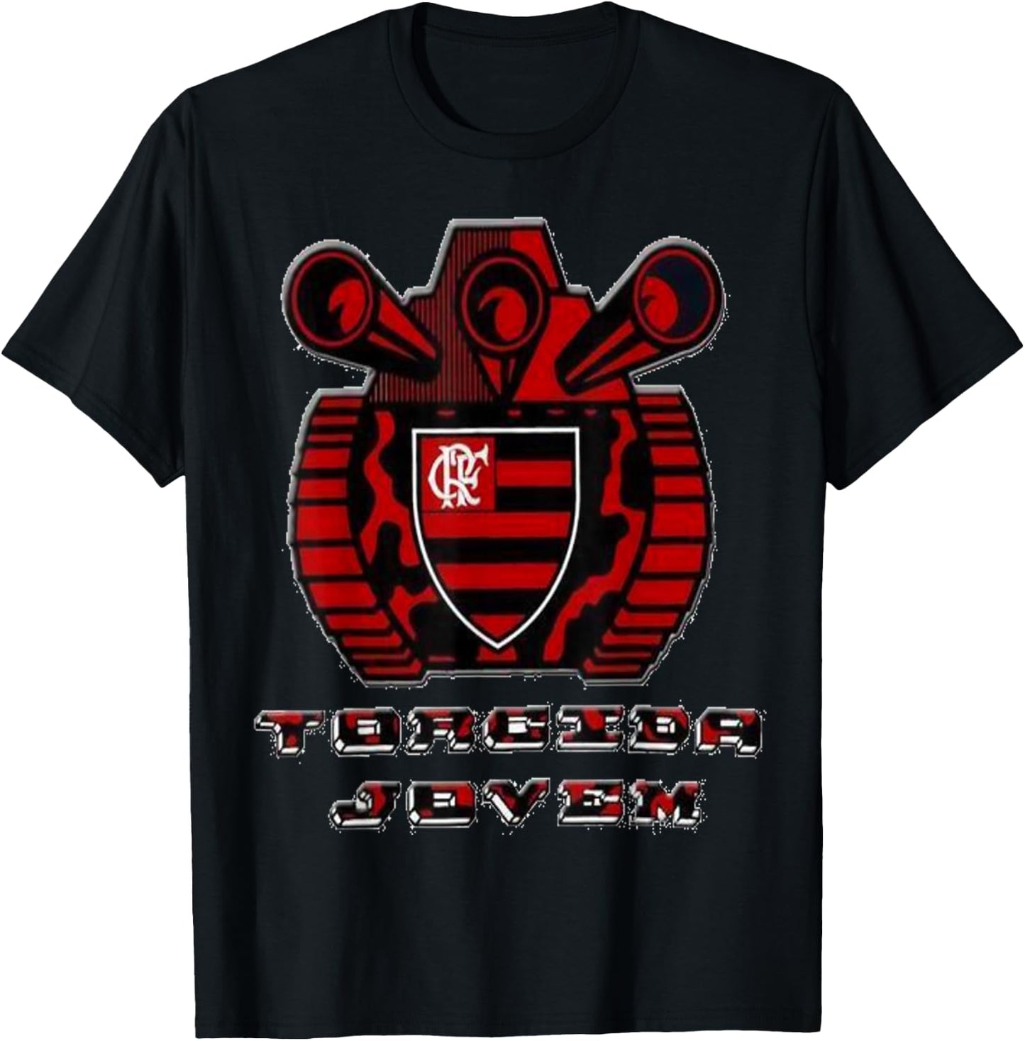 Camisa do Flamengo Camisa de torcida mengo Blusa Flamengo T-Shirt - T-Shirt | Black