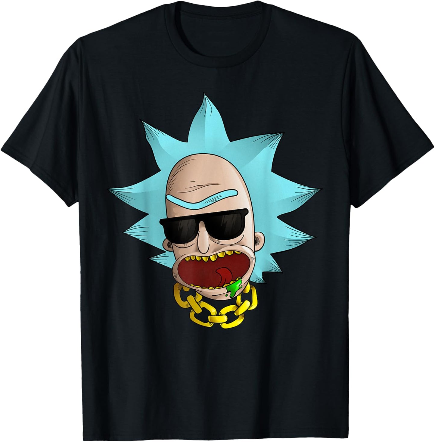 Mademark x Rick and Morty - Rick and Morty Shirt Cool Chained Reaction T-Shirt - T-Shirt | Black
