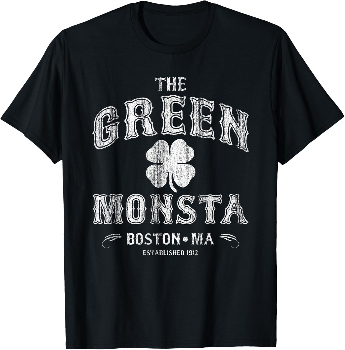 The Green Monsta Boston - Game or St. Patrick's Day T-Shirt - T-Shirt | Black