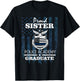 Police Academy Shirts - Proud Sister of New Cop Graduate T-Shirt - T-Shirt | Black