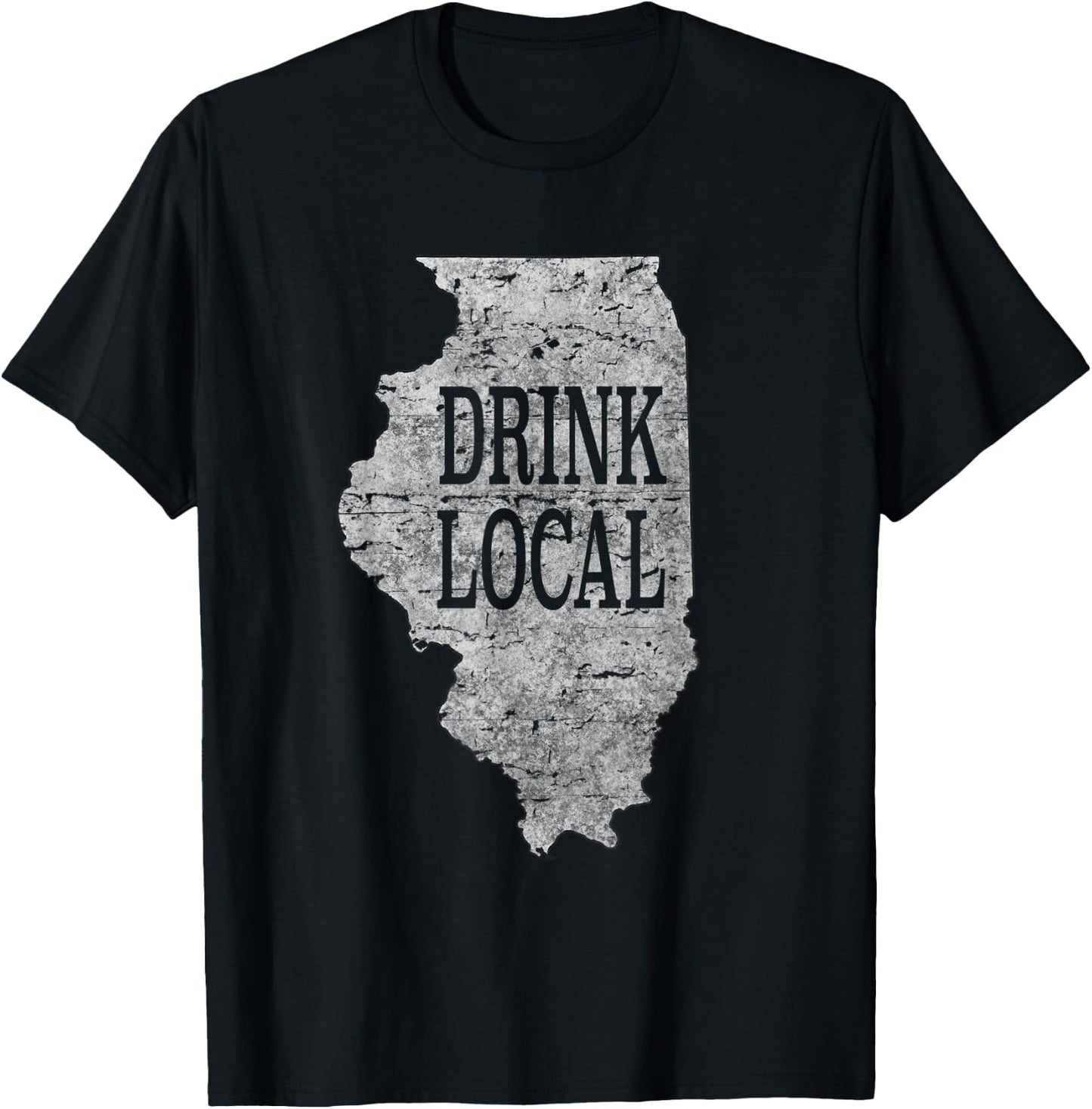 Drink local craft beer Illinois T-Shirt - T-Shirt | Black